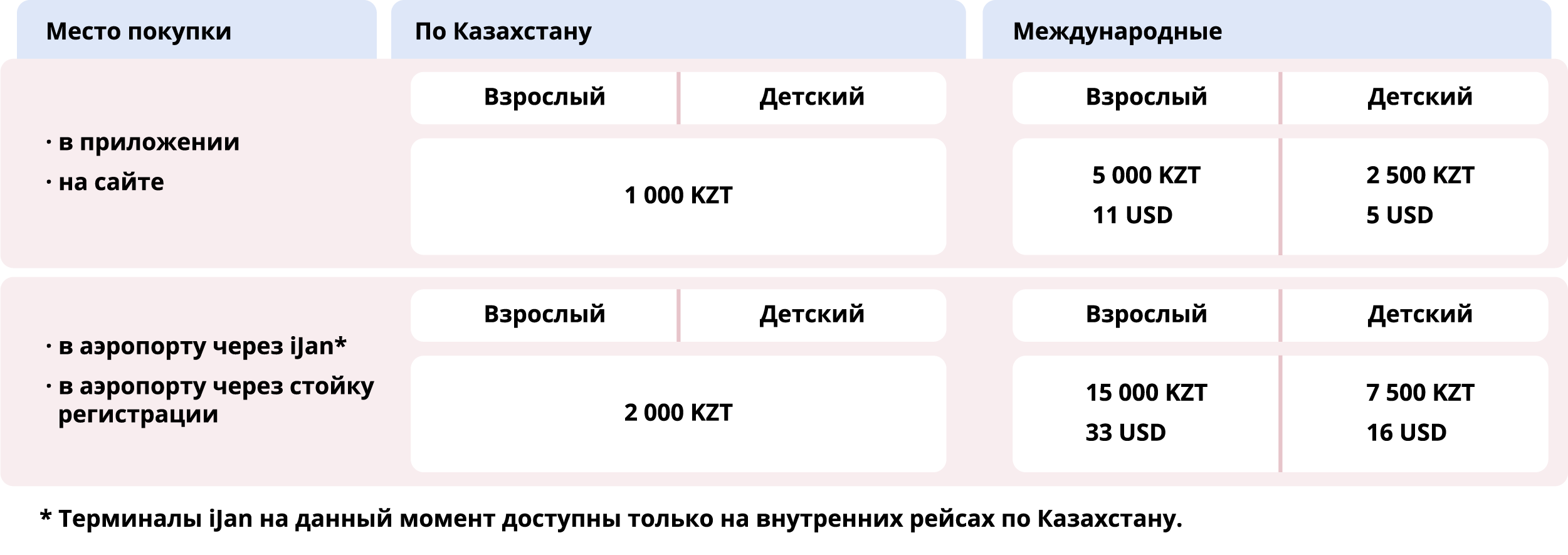 Правила регистрации и посадки на рейс авиакомпании FlyArystan